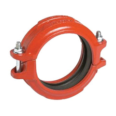 Victaulic L080005PE0 FireLock 005 Orange Enamel Ductile Iron Grooved Rigid Coupling 8 in