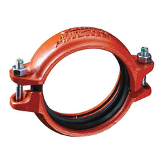 Victaulic L02009NPE0 FireLock Installation-Ready 009N Orange Enamel Ductile Iron Grooved Rigid Coupling 2 in