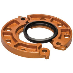 Victaulic L040641PE0 Vic-Flange 641 Copper Colored Alkyd Enamel Ductile Iron Flange Adapter with Grade E EPDM Gasket 4 in