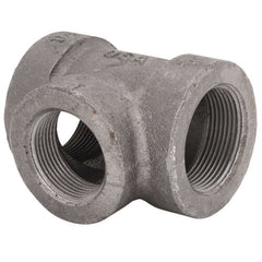 Ward 1DX1B.BCT Black Cast Iron Reducing Tee 1-1/2 x 1-1/2 x 1-1/4 in