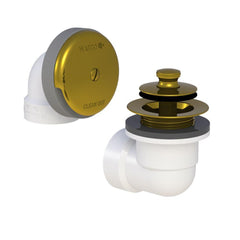 Watco 601-LT-PVC-PB Lift and Turn Bath Waste in Polished Brass