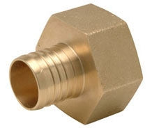 Zurn QQUFC88GX XL Brass Female (Non Swivel) Pipe Thread Adapter -2 Barb x 2 FPT