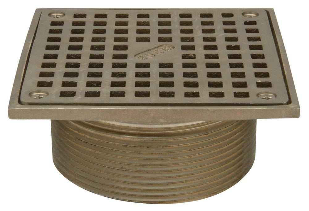 Zurn ZN400-5S 5 in. Square Station Strainer in Bronze/Nickel Bronze