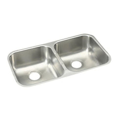 Elkay EGUH3118 Stainless Steel Double Bowl Undermount Sink 31-3/4 x 18-1/4 x 8