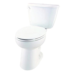 Gerber HE21-872 Viper Vitreous China Floor Mount Elongated Compact Toilet Bowl 1.28 gpf 12 in Rough-In