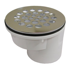 Jones Stephens D41600 2 in. Threaded PVC Stainless Steel Shower Drain