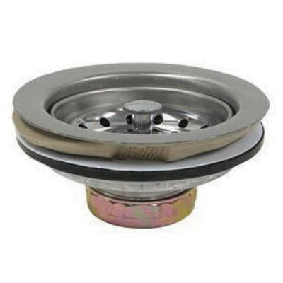 Kissler 59-3100 Perfect Putty Stainless Steel Basket Strainer with Post, 1-1/2 in, Chrome