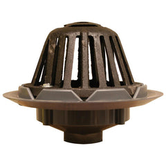 Jones Stephens R18006 4 In. PVC Roof Drain with Cast Iron Dome