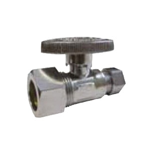 Kissler 88-9020 1/4 Turn Straight Stop Chrome Plated 1/2 PEX x 3/8 OD Comp