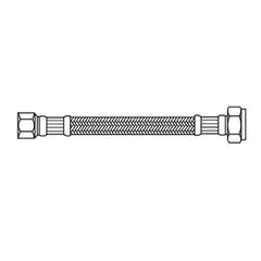 Kissler 88-2016 Flexible Braided Connector 3/8 x 1/2 in Compression x FIP