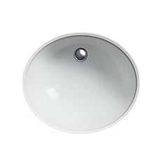 Kohler K-2210-G-0 Caxton Vitreous China Single-Bowl Oval Undermount Bathroom Sink