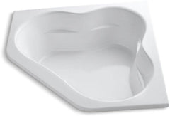 KOHLER 1161-0 Tercet® 60 x 60 in. Soaker Drop-In Bathtub Center Drain in White