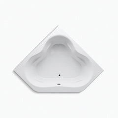 KOHLER 1161-0 Tercet® 60 x 60 in. Soaker Drop-In Bathtub Center Drain in White