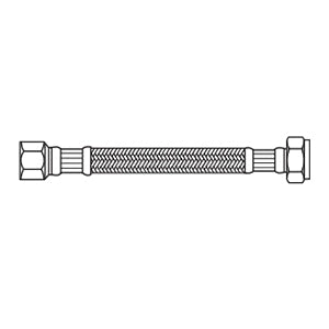 Kissler 88-1216 Flexible Braided Connector 1/2 in Compression x FIP 16 in