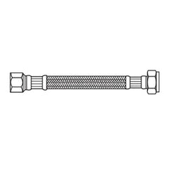 Kissler 88-1216 Flexible Braided Connector 1/2 in Compression x FIP 16 in