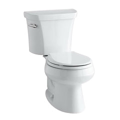 Kohler K-3977-0 Wellworth Vitreous China Floor Mount Round-Front Bowl Toilet 1.6 gpf K-3977-0