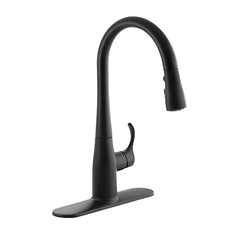 Kohler K-597-BL Simplice Premium Metal 1-Handle Pull-Down Kitchen Sink Faucet