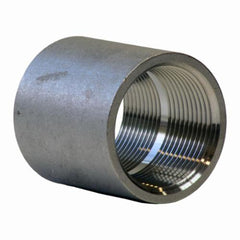 Merit Brass K411-06 Pipe Coupling, 3/8 in Nominal, FNPT End Style, 150 lb, 304/304L Stainless Steel