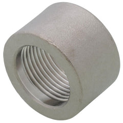 Merit Brass K411H-12 Half Coupling, 3/4 in Nominal, FNPT End Style, 150 lb, 304/304L Stainless Steel