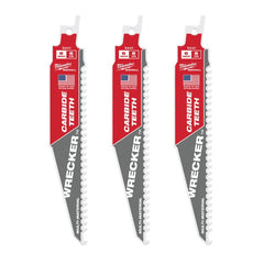 Milwaukee 48-00-5341 THE WRECKER 6 6 TPI SAWZALL Blade 3PK