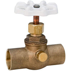 NIBCO ND170X6 1/2 in. Bronze Cup Stop & Waste Valve