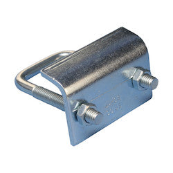 nVent CADDY BC17A000EG Strut Beam Clamp with U-Bolt, 13/16 in THK, 1200 lb Load, Steel