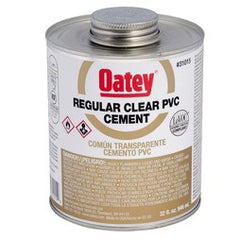 Oatey 31015 Solvent Cement Clear PVC Regular 32 Ounce