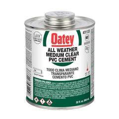 Oatey 31132 Cement PVC 16Oz Clear Slvt 3 To 4Min 2Hr