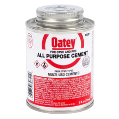 Oatey 30821 8 oz. Plastic Clear Pipe Cement