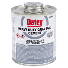 Oatey 31105 Solvent Cement Gray PVC Heavy Duty 32 Ounce