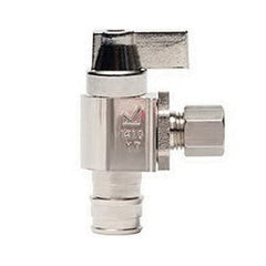 Sioux Chief 130-G2W0C 130 Series 1/2 x 1/4 in. F1960 x Compression Angle Supply Stop Valve in Chrome Plated