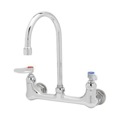 T&S Brass B-0331 Faucet, Wall Mount, 8 Centers, Polished Chrome-Plated