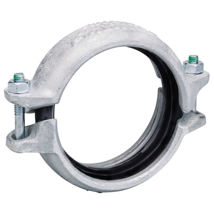 Victaulic L01209NGE0 FireLock Installation-Ready 009N Hot Dipped Galvanized Ductile Iron Grooved Rigid Coupling with Grade E EPDM Type-A Vic-Plus Pre-Lubricated Gasket 1-1/4 in