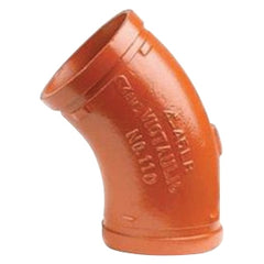 Victaulic F024013P01 FireLock Style 13 2-1/2 in Grooved Painted Ductile Iron 11-1/4 Degree Bend