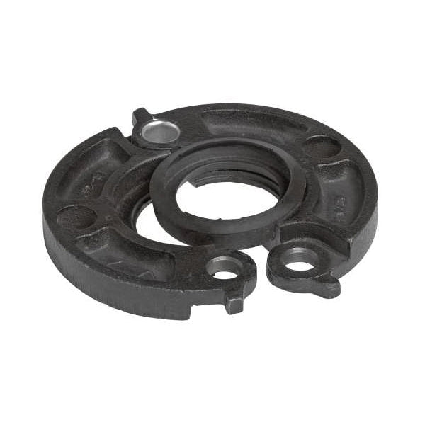 Victaulic L030744PE0 FireLock 744 Black Enamel Ductile Iron Flange Adapter with Grade E EPDM Type-A Vic-Plus Gasket 3 in