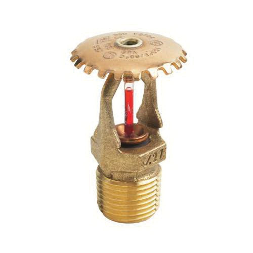 Victaulic S271AFQ410 FireLock V2704 Plain Brass Quick Response Upright Sprinkler 1/2 in NPT