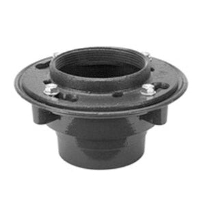 Zurn Z415-3NL-P-TC-L/TOP Zurn Z415 Dura Coated Cast Iron Floor Drain Body with Clamping Collar and Test Cap Gasket 3 in Neo-Loc