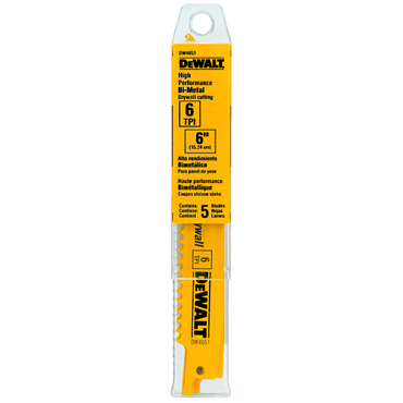 DeWalt DW4851 Reciprocating Saw Blades