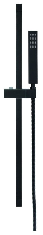 Gerber D461726BS Versa Square 30 Slide Bar Assembly w/ Single Function Rectangular Handshower 2.0gpm Satin Black