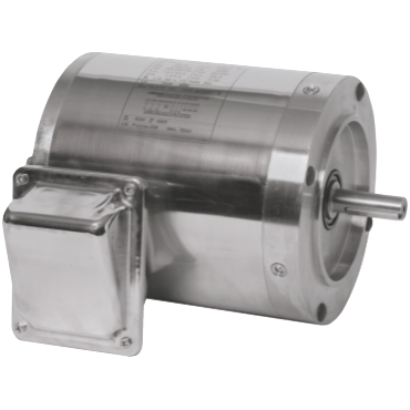 Leeson 191575.00 Washguard Stainless Steel (SST) C-Face AC Motor 1 HP 1750 RPM 3 Phase 60 Hz