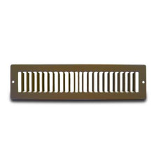 Metal-Fab MFTSG122B Toe Space Grille 12 x 2 Brown