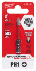 Milwaukee 48-32-4461 Shockwave 2 in. Impact Phillips #1 Power Bit