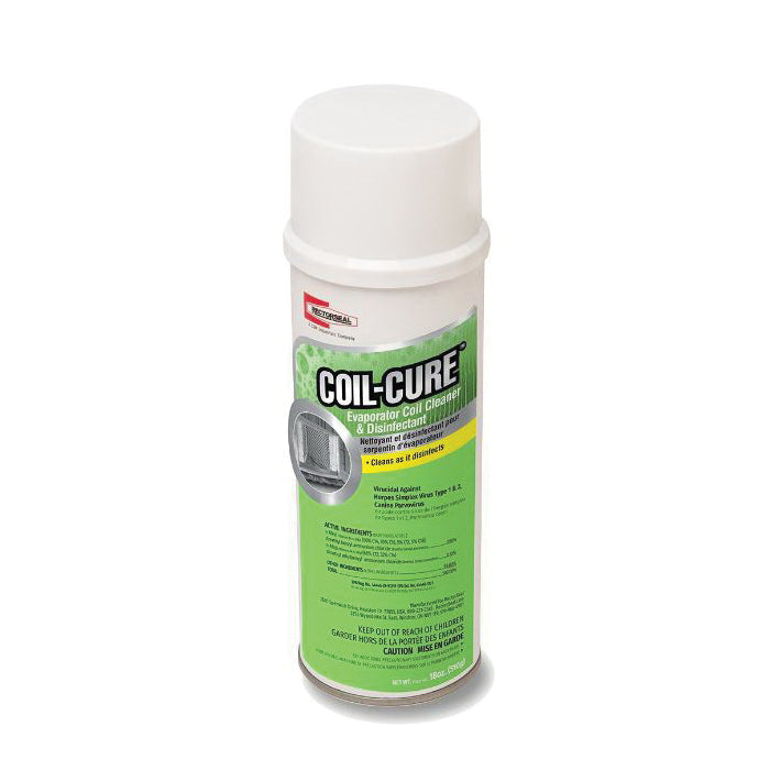 Rectorseal 11070 Coil-Cure 18 oz Aerosol No-Rinse Evaporator Coil Cleaner and Disinfectant