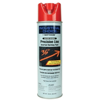 RUST-OLEUM 203038 Industrial Choice M1800 System Water-based Precision Line Marking Paint 16 Oz Spray