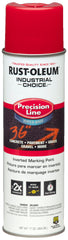 RUST-OLEUM 203038 Industrial Choice M1800 System Water-based Precision Line Marking Paint 16 Oz Spray