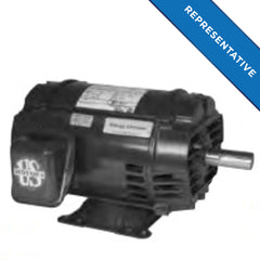 U.S. Motors D2P3D General Purpose Three Phase ODP Horizontal - Footed Motor