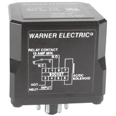 Warner Electric 6001-101-002 Octal Socket for DIN Rail