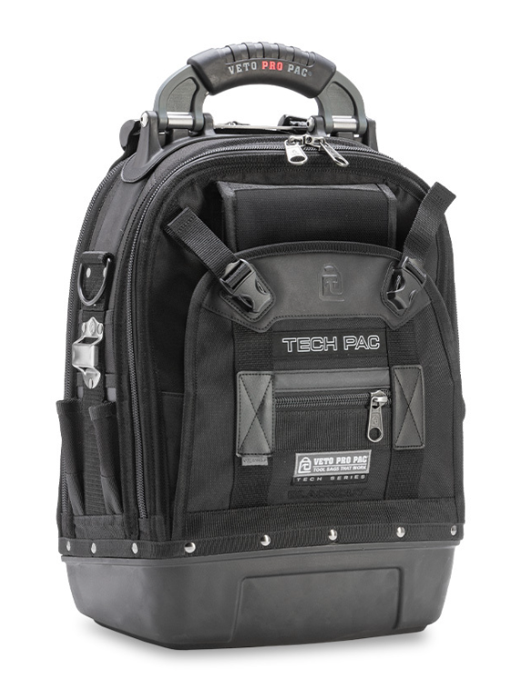 Veto Pro Pac TECHPACBLACKOUT VETO PRO PAC TECH PAC BLACKOUT  BACKPACK TOOL BAG