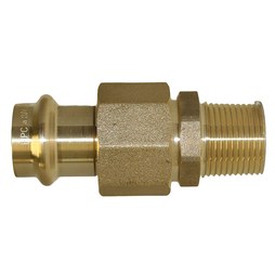 Apollo 10075894 2 in Sweat x MNPT Domestic UNS C27451 Brass Union