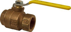 Apollo Valves 77C10601A 77C-A Series 1-1/4 in. Bronze Full Port NPT 600# Ball Valve